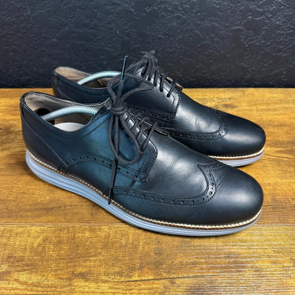 Cole Haan OriginalGrand C26470 Black Leather Wingtip Oxford Mens 11M